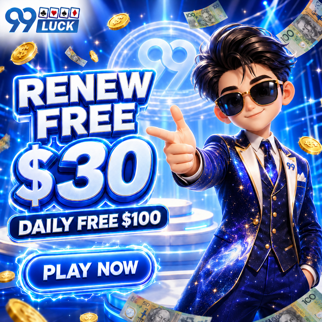 99LUCK AUS online casino and pokies feature visual